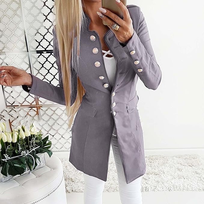 Blazer, da donna, extra lungo, lungo, lungo, lungo, lungo, sciancrato, elegante