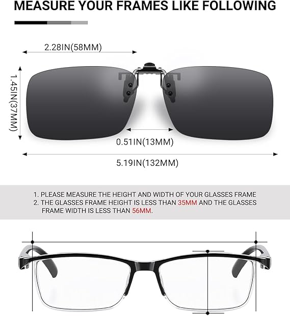 TERAISE Occhiali da Sole con Montatura polarizzata su Occhiali da Vista Anti-riflesso UV400 per Donna Che viaggiano in Viaggio Sport Esterno