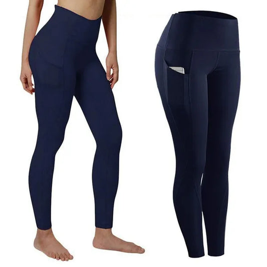 Leggings da donna alla moda Pantaloni da yoga a vita alta fitness skinny Palestra Sport Allenamento Corsa Esercizio Taglie forti XS-3XL