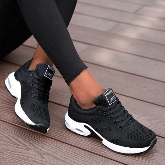 Scarpe da ginnastica da donna con cuscino antiurto, da corsa casual, antiscivolo, leggere, traspiranti, comode, da passeggio, da jogging, da fitness, da tennis