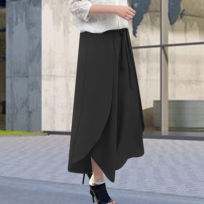 Gonna Pantalone Donna Elegante Pantaloni Larghi Culotte da Donna Casual