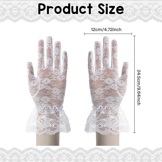 Guanti in pizzo Sposa, Accessori per Costumi per Matrimoni