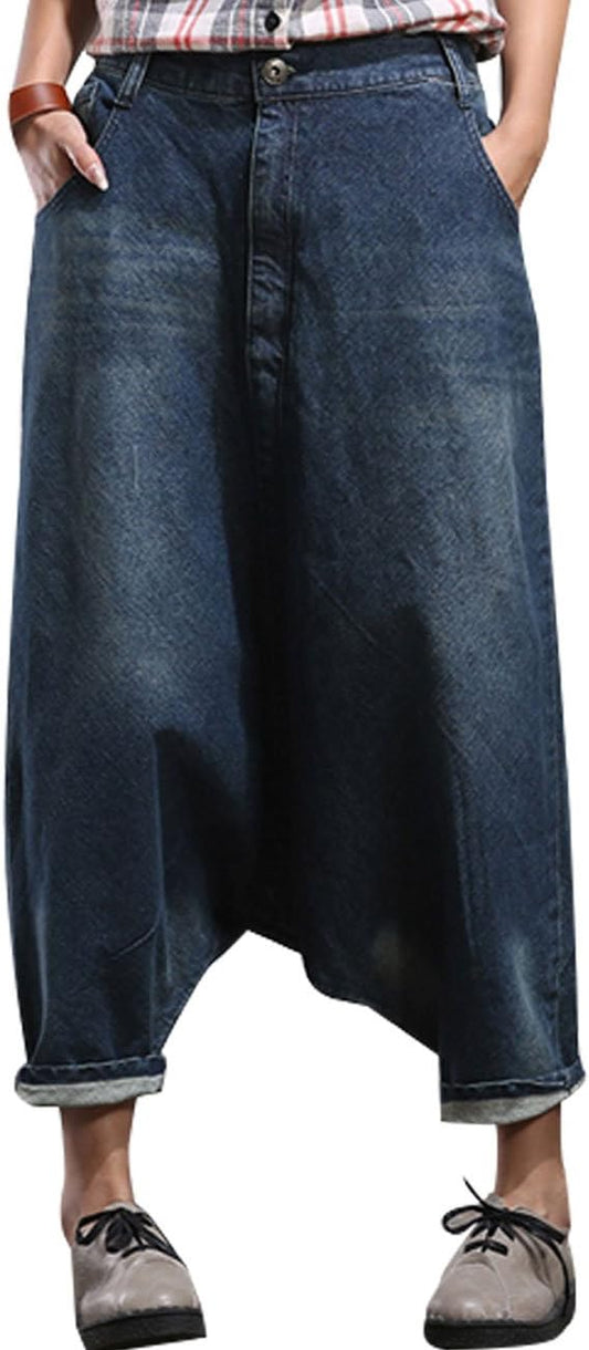 Jeans Youlee Donne Big Crotch Harem