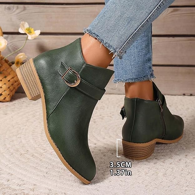 Stivali Silhouette Comoda Chiusura Lampo Fodera Calda Suola Interna