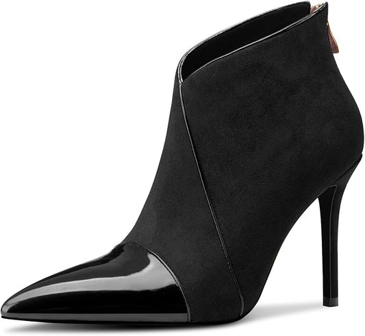 Stivaletti Cerniera Slip-on Feste Ufficio Dress Stivali