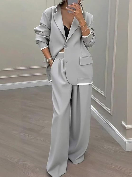 Tailleur Pantaloni Tuta 2 Pezzi Set