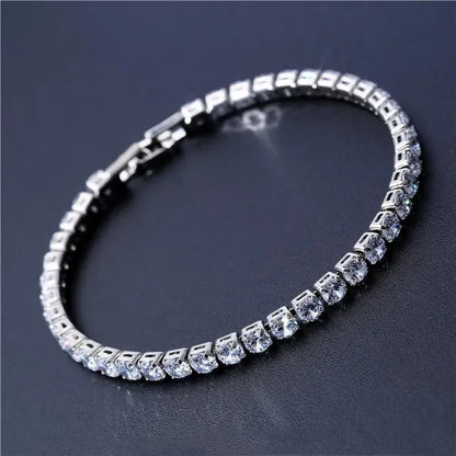 Bracciale 4 mm donna fashion silver 925