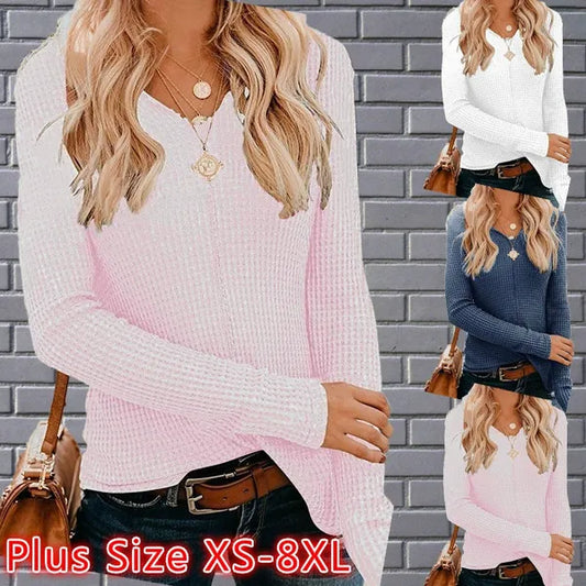 Camicia stile casual donna in 3 varianti diverse con scollo a v