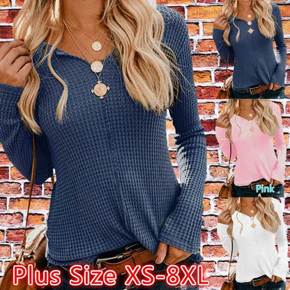 Camicia stile casual donna in 3 varianti diverse con scollo a v