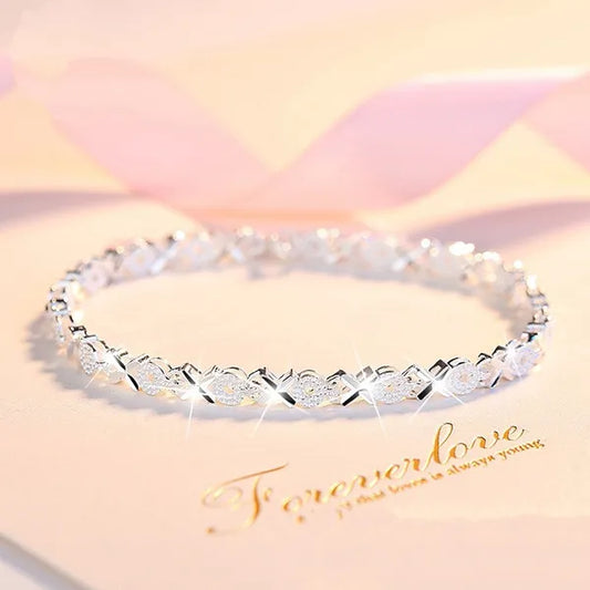 925 silver bracciale donna super femminile di effetto