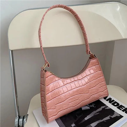 Borsa per la spesa squisita alla moda Borsa a tracolla per donna casual retrò Borsa a tracolla in pelle tinta unita per donna