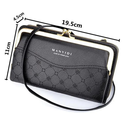 Mini bag fashion per ragazza in 4 varianti diverse in pelle a forma di portafoglio