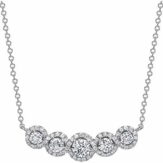 Stupenda collana glamour donna in silver 925