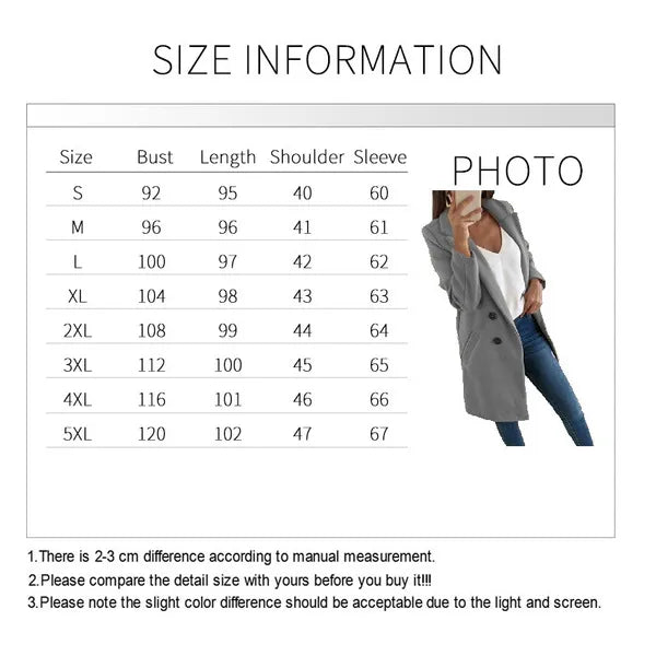 Moda Blazer Plus Size S-5XL Manica lunga Abito aperto sul davanti Tinta unita Office Lady Solid Blazer Donna Casual Oversize Blazer lungo Cardigan Giacche Cappotto