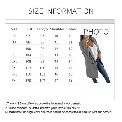 Moda Blazer Plus Size S-5XL Manica lunga Abito aperto sul davanti Tinta unita Office Lady Solid Blazer Donna Casual Oversize Blazer lungo Cardigan Giacche Cappotto