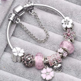 Bracciale donna delizioso con charms in 3 colori diversi