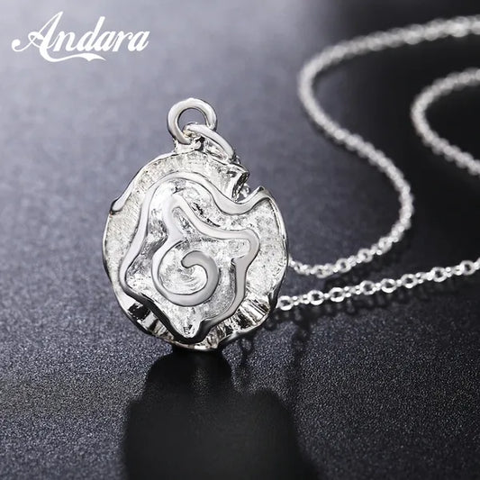 Nuova collana donna in silver 925 con pendente