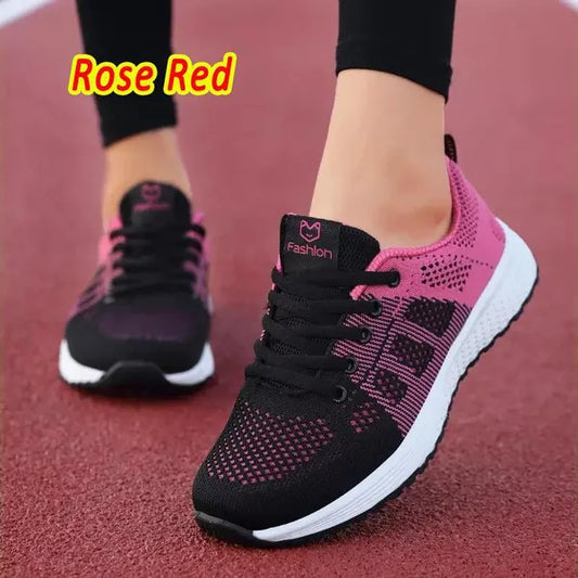 Scarpe da ginnastica da donna Casual Mesh traspirante Sneakers comode Walking Running Scarpe sportive leggere Taglie forti 34-44