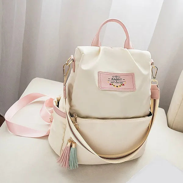 Zaino casual in nylon impermeabile di grande capacità da donna Borsa per materiale scolastico per giovani Borsa da viaggio di alta qualità