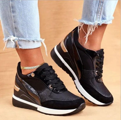 Scarpe sportive da donna con zeppa Scarpe da ginnastica di moda Scarpe casual da donna Scarpe da passeggio Plus Size 35-43 Zapatos Mujer Turnschuhe Damen