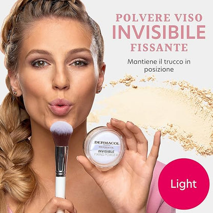 Dermacol Invisible Fixing Powder Natural Fondotinta in Cipria (Light)