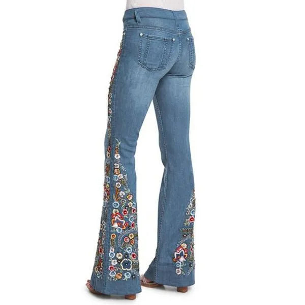 JEANS FLOREALE TRANDY