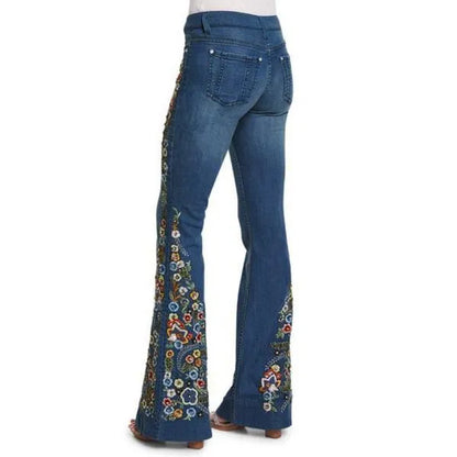 JEANS FLOREALE TRANDY