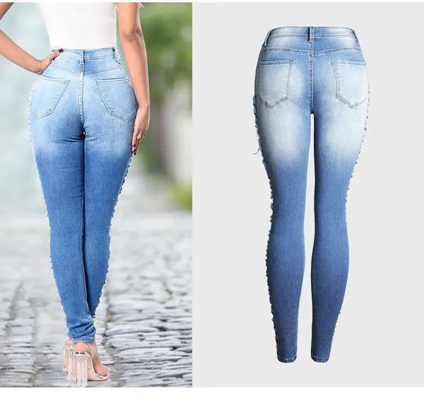 JEANS SKINNY FASHION ALTA MODA