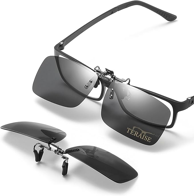 TERAISE Occhiali da Sole con Montatura polarizzata su Occhiali da Vista Anti-riflesso UV400 per Donna Che viaggiano in Viaggio Sport Esterno