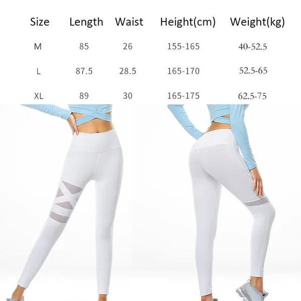 Pantaloni da yoga da donna a vita alta Leggings da palestra Sport Energy Fitness  da allenamento per donna da allenamento per corsa