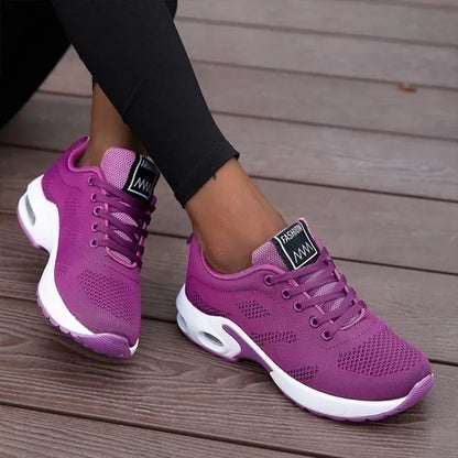 Scarpe da ginnastica da donna con cuscino antiurto,  da corsa casual, antiscivolo, leggere, traspiranti, comode, da passeggio, da jogging, da fitness, da tennis