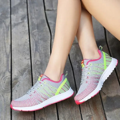 Sneakers da donna Leggere Cuscino d'aria Scarpe da palestra Moda Traspiranti Camminate Corsa Sport atletici