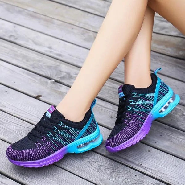 Sneakers da donna Leggere Cuscino d'aria Scarpe da palestra Moda Traspiranti Camminate Corsa Sport atletici