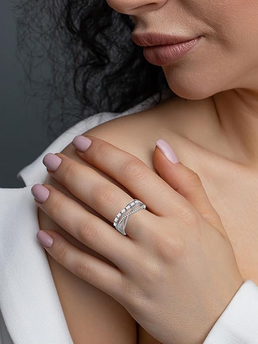 Anello Donna Argento 925 con Pietra Portafortuna Zirconia Cubica