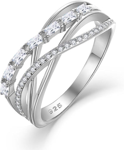 Anello Donna Argento 925 con Pietra Portafortuna Zirconia Cubica