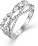 Anello Donna Argento 925 con Pietra Portafortuna Zirconia Cubica