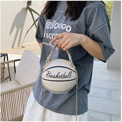borsa a forma di basket borsa carina borsa a tracolla cerchio