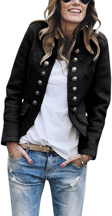 Blazer Giacca Manica Lunga Tinta Unita