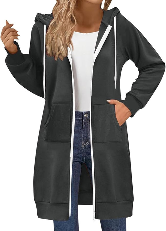 Felpe Tunica Cappotto Cardigan con Tasche