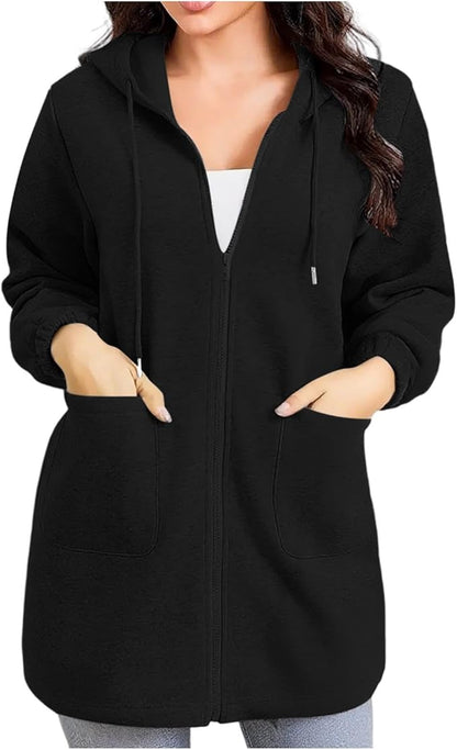 Felpe Tunica Cappotto Cardigan con Tasche