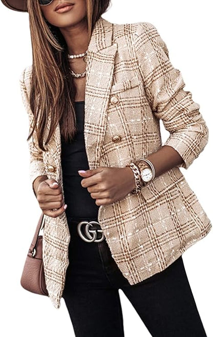 Giacca Elegante Giacca con Revers Giacca Casual con Bottoni