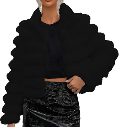 Cappotto Caldo Casual Soffice Parka Soffice Giacca Corta