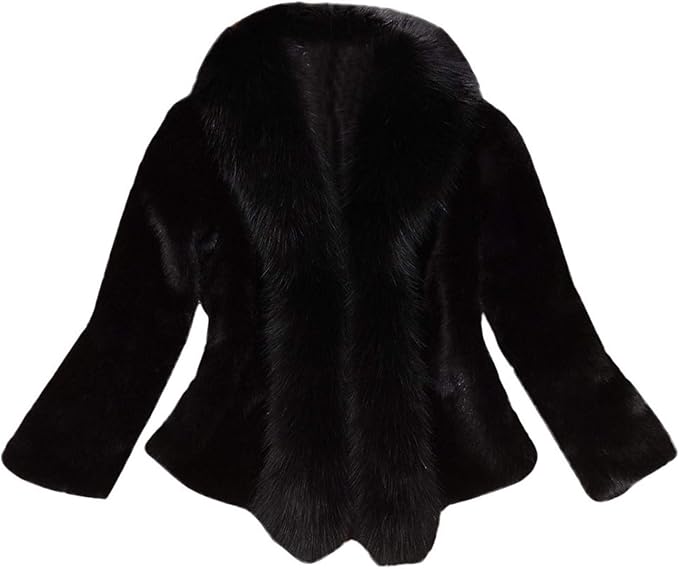 Giacca Donna Pelliccia Finta Outerwear Calda Spessa Pelliccia Donna Giacca