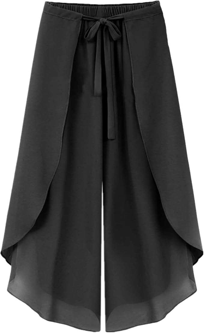 Gonna Pantalone Donna Elegante Pantaloni Larghi Culotte da Donna Casual