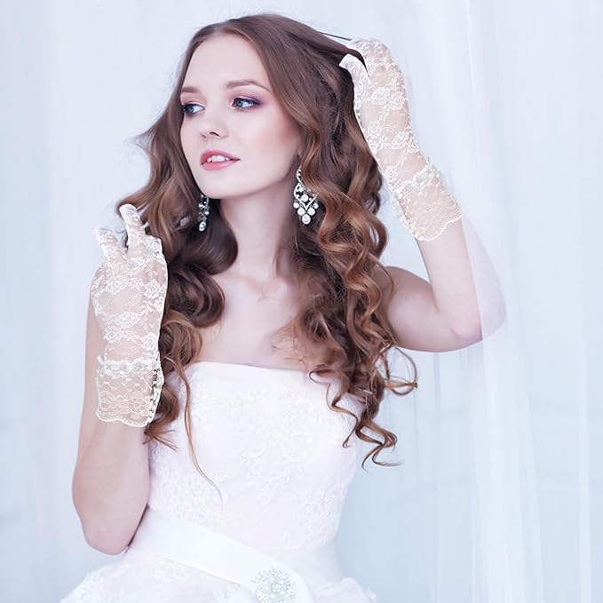 Guanti in pizzo Sposa, Accessori per Costumi per Matrimoni