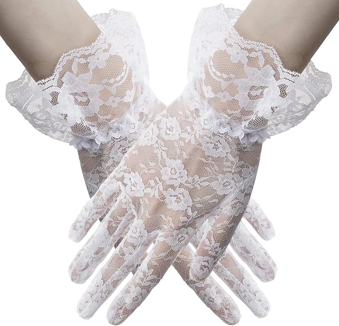 Guanti in pizzo Sposa, Accessori per Costumi per Matrimoni