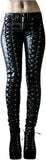 Leggings in Ecopelle da Donna Pantaloni Attillati Punk gotici Pantaloni in Pelle Sexy Collant a Vita Alta