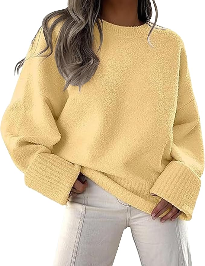 Maglione Pullover Spesso da Donna, Autunno Inverno, Casual
