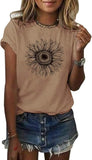 Magliette Larghe T-Shirt con girasole