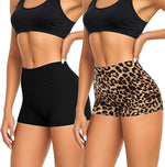 Pantaloncini Sportivi Donna, Booty Shorts Sportivi Vita Alta, Leggings Short, Hot Pants per Yoga Palestra Ciclismo Sport Corsa Allenamento (Nero, Marrone)